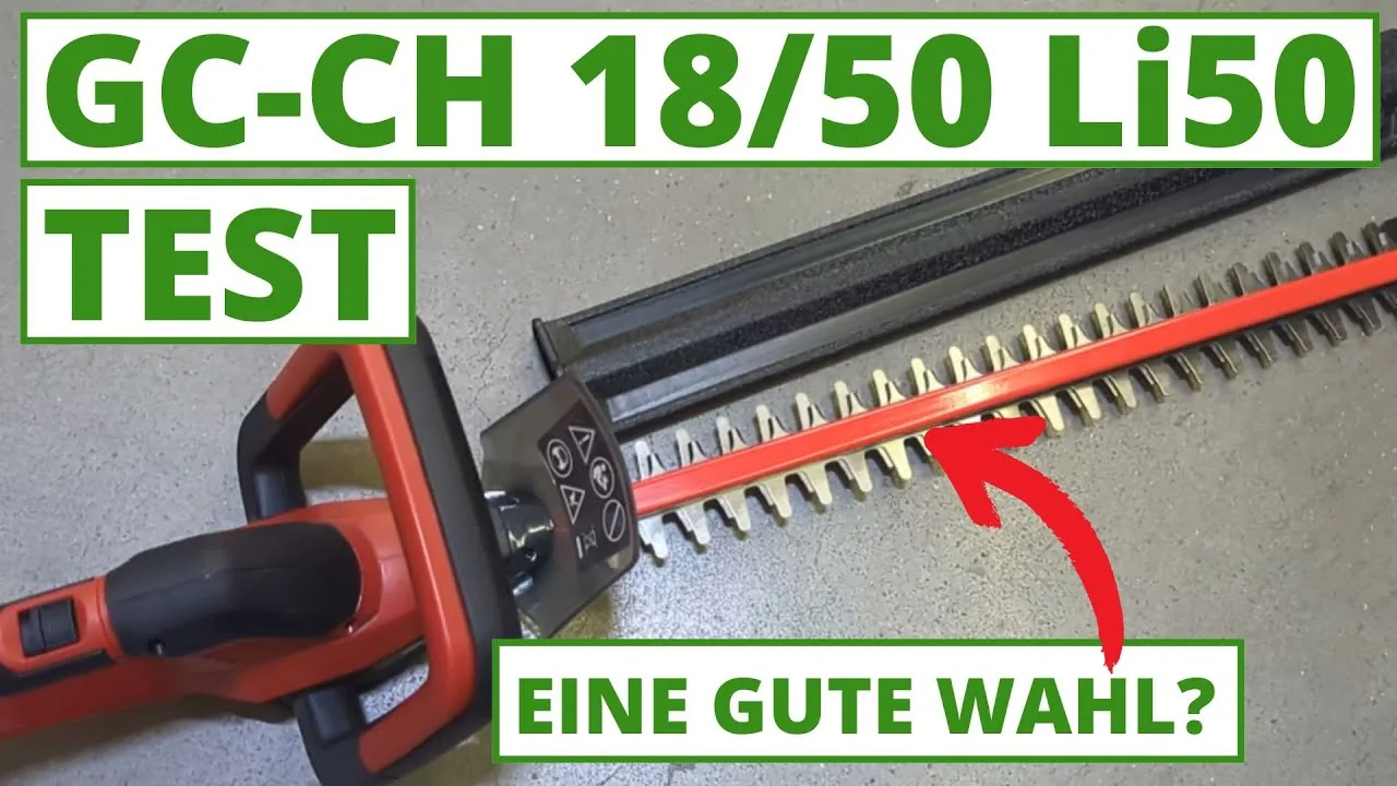Video: Einhell Akku-Heckenschere GC-CH 18/50 Li