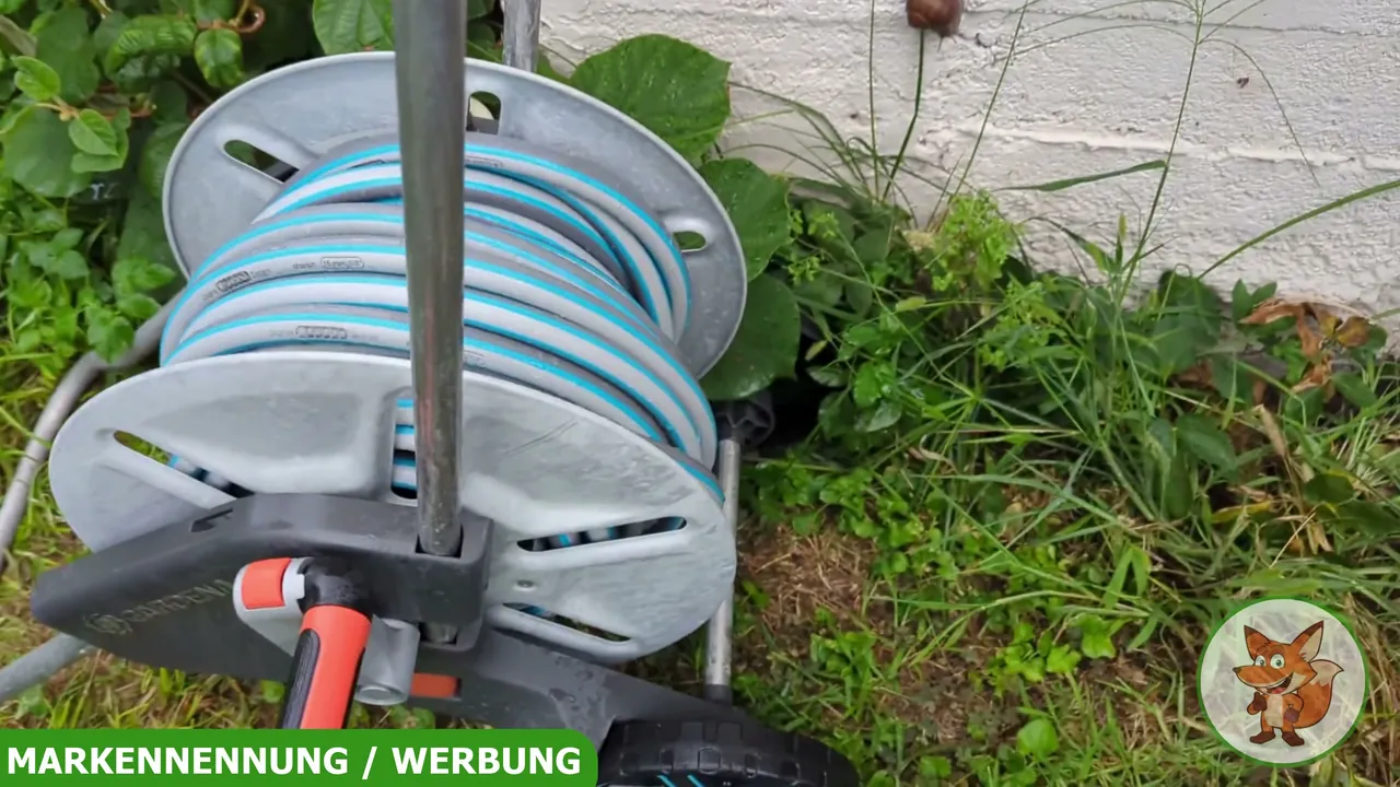 In meinem Test überzeugt mich die robuste Metalltrommel mit einer großzügigen Kapazität für bis zu 60 Meter Schlauch.