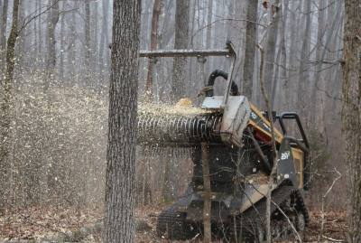 Industrieller Forst Shredder